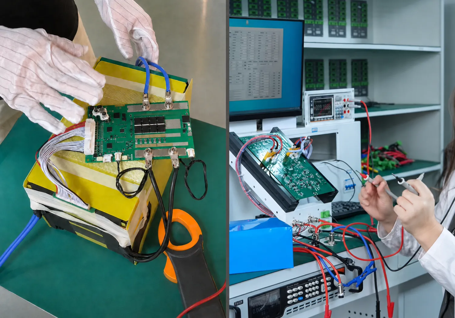 LiFePO4 battery BMS communication and charge-discharge testing