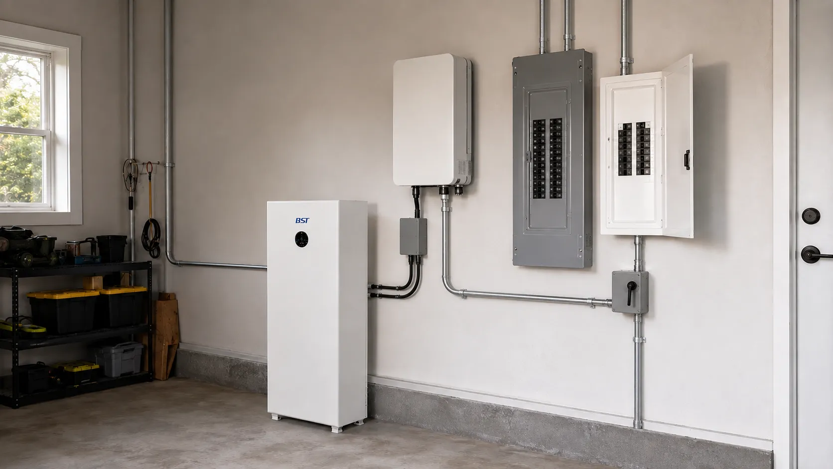 Whole-home LiFePO4 battery backup project with a hybrid inverter