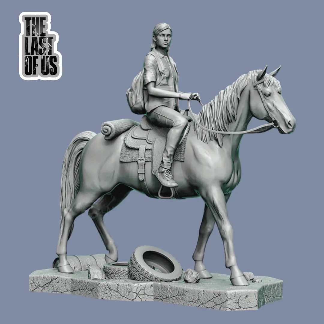 Ellie Riding a Horse – The Last of Us
