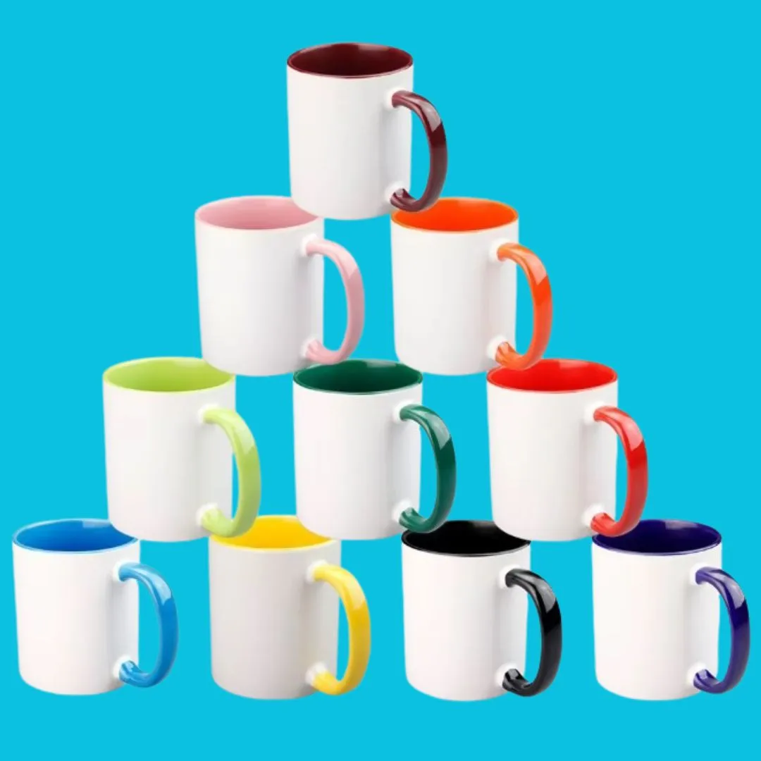 Ceramic Coffee Mug - Multi-Coloured