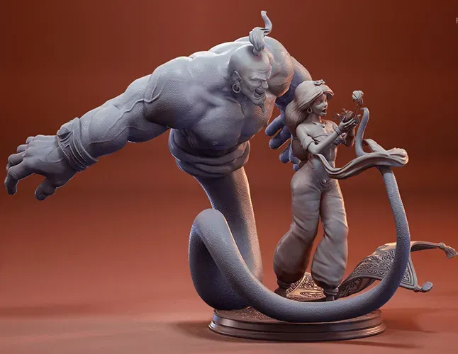 Princess Jasmine & Genie – Aladdin
