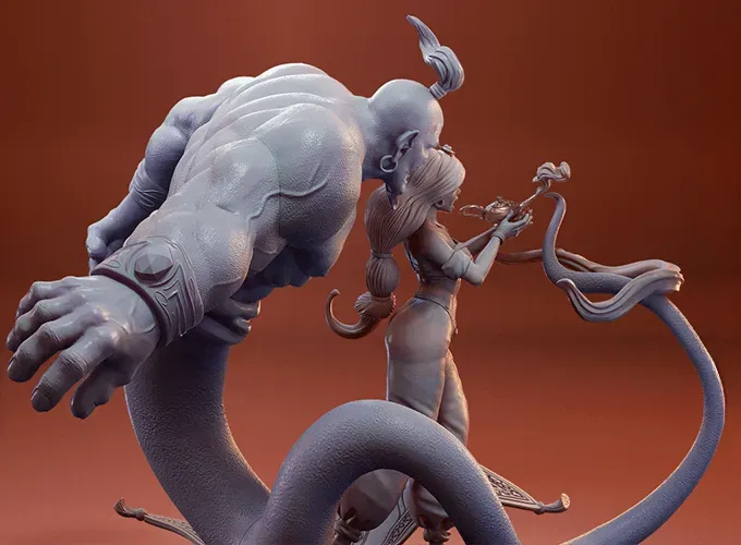 Princess Jasmine & Genie – Aladdin
