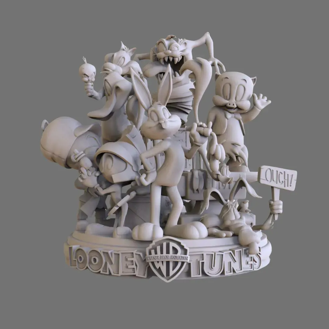 Looney Tunes Assembly Diorama