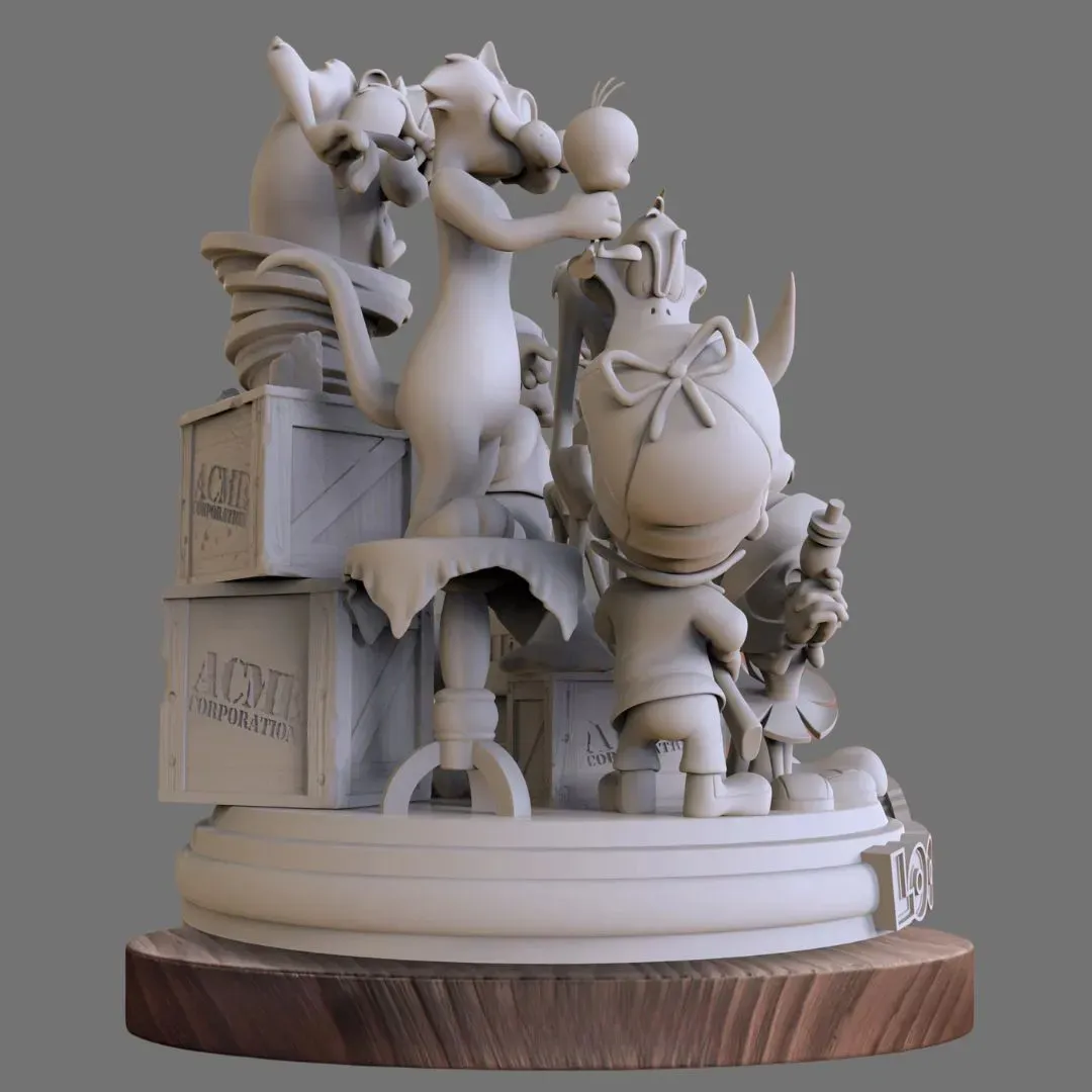 Looney Tunes Assembly Diorama