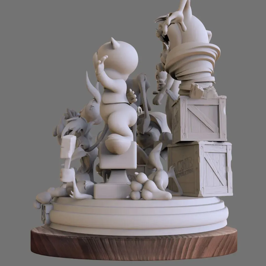 Looney Tunes Assembly Diorama