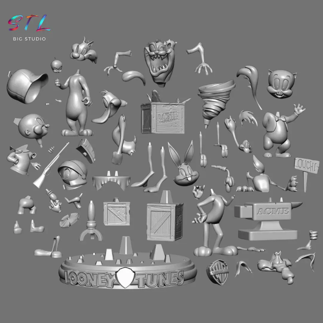 Looney Tunes Assembly Diorama