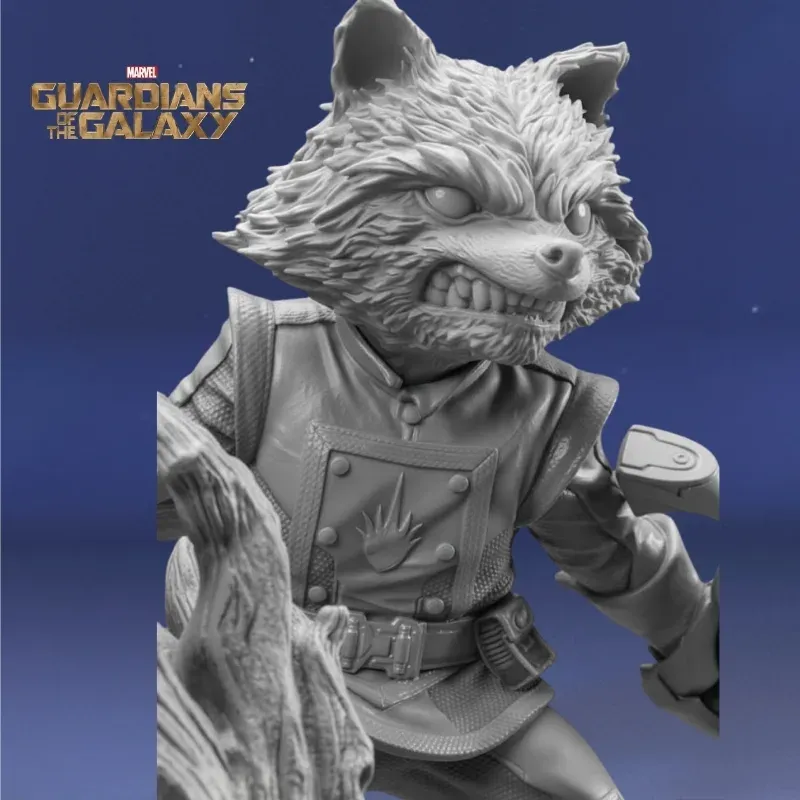 Rocket Raccoon & Groot Base Diorama - Guardians of the Galaxy - Marvel