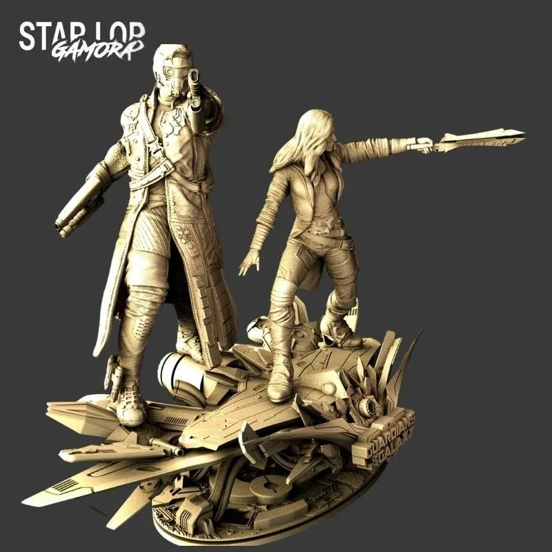 Star-Lord & Gamora - Guardians of the Galaxy - Marvel