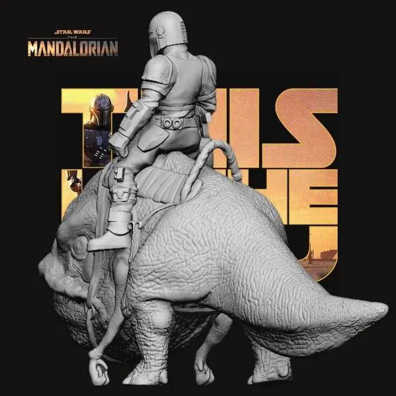 Din Djarin on Blurrg V2 - The Mandalorian – Star Wars