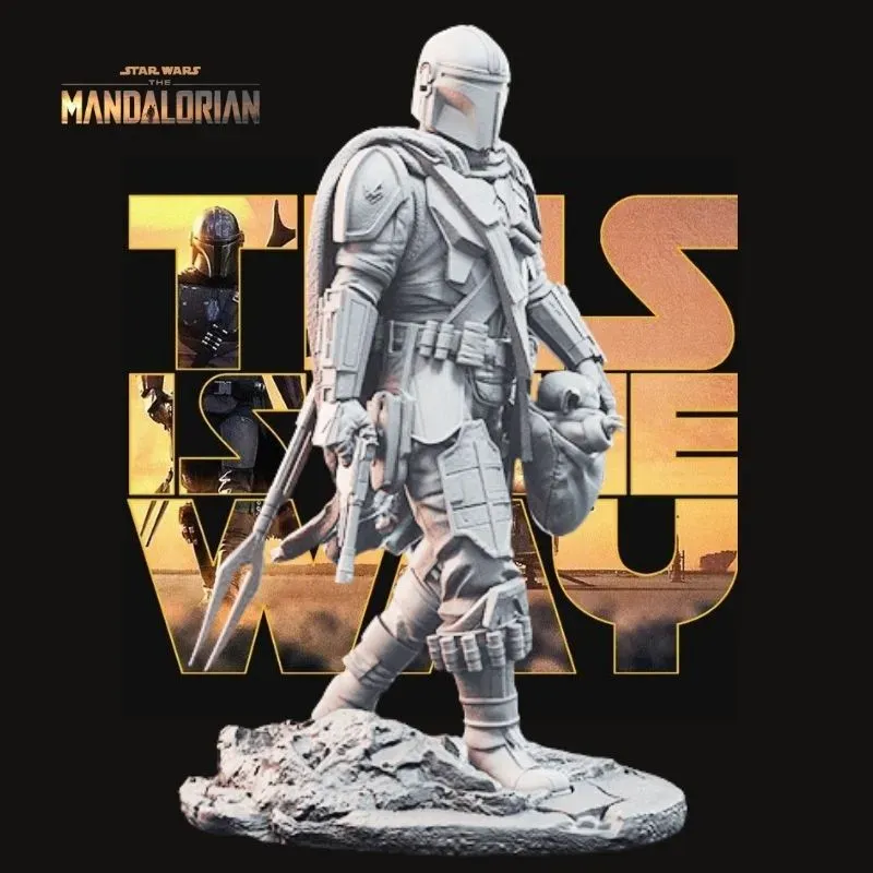 Din Djarin with Grogu (Pouch Version) V4 - The Mandalorian – Star Wars