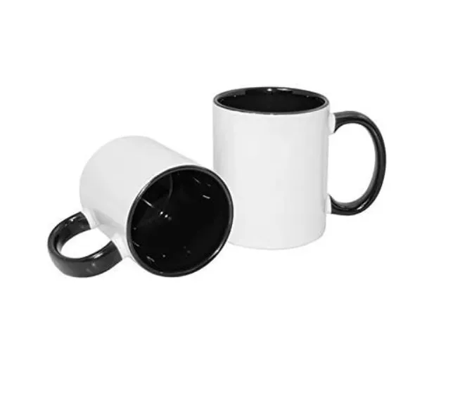 Ceramic Coffee Mug - White/Multi-Coloured (Bulk)