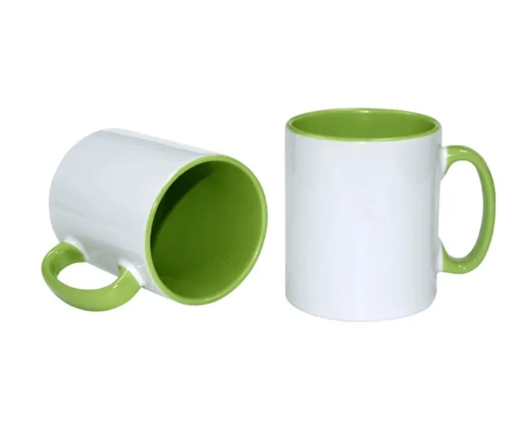 Ceramic Coffee Mug - White/Multi-Coloured (Bulk)