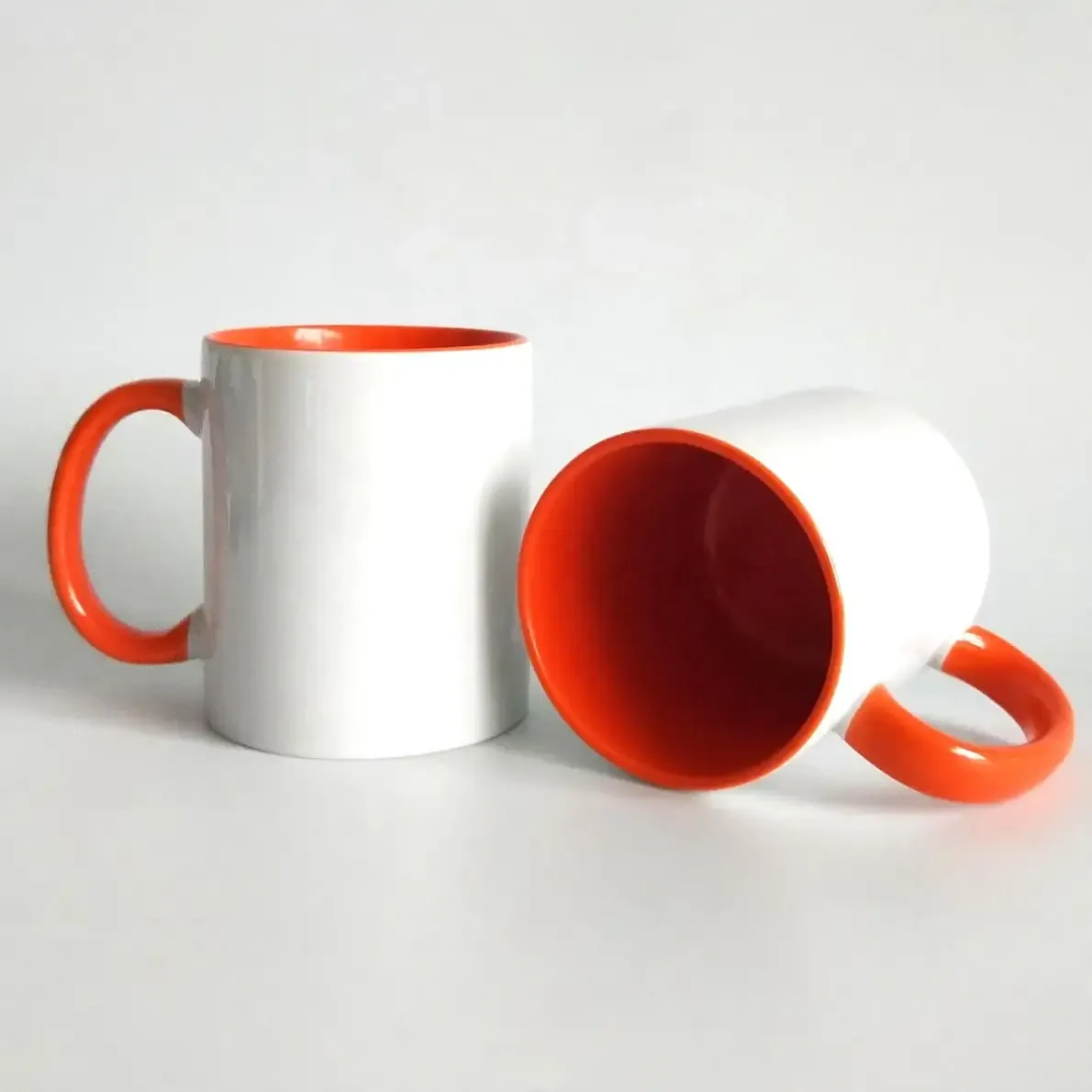 Ceramic Coffee Mug - White/Multi-Coloured (Bulk)