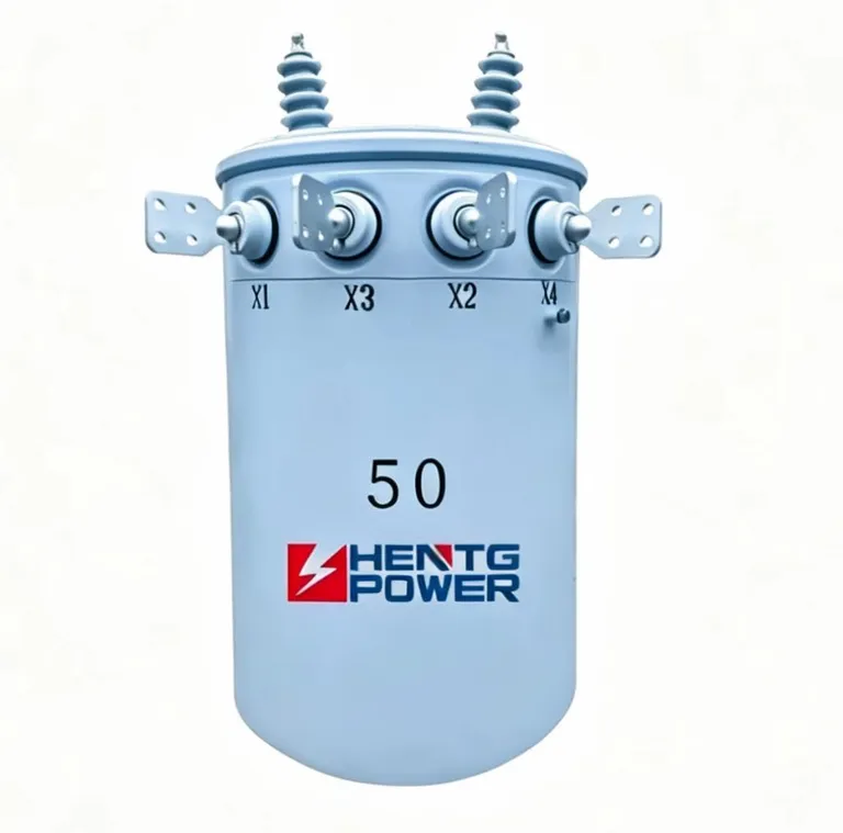 100KVA Single Phase Pole Mount Oil Immersed Distribution Transformer
