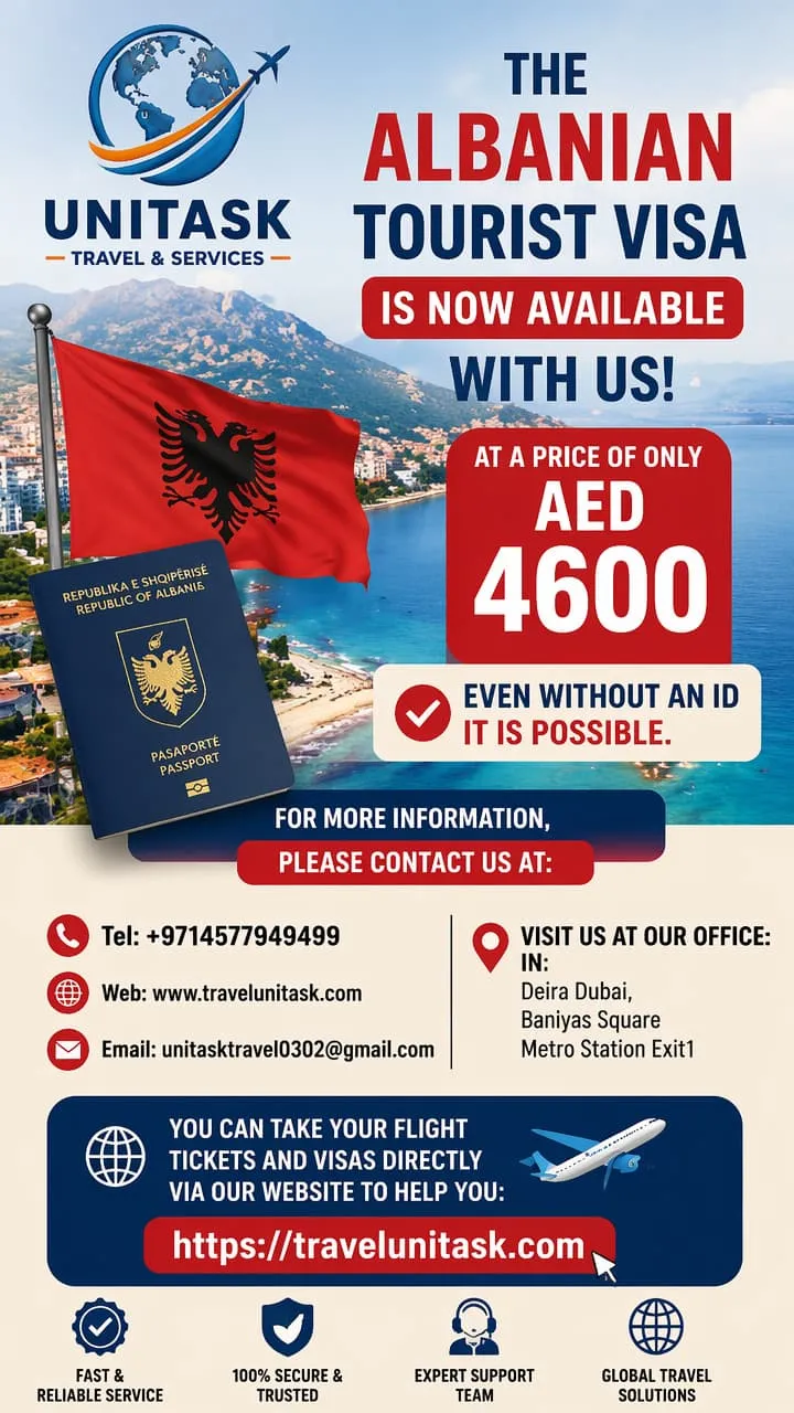 TOURIST VISA ALBANIE