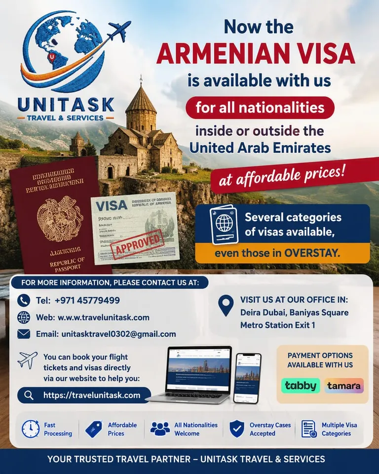 ARMENIE VISA 120 DAYS OUTSIDE