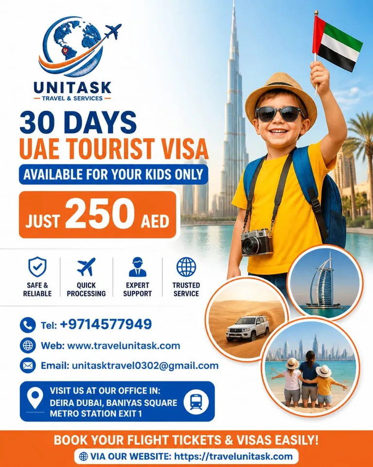 30 DAYS VISA KIDS