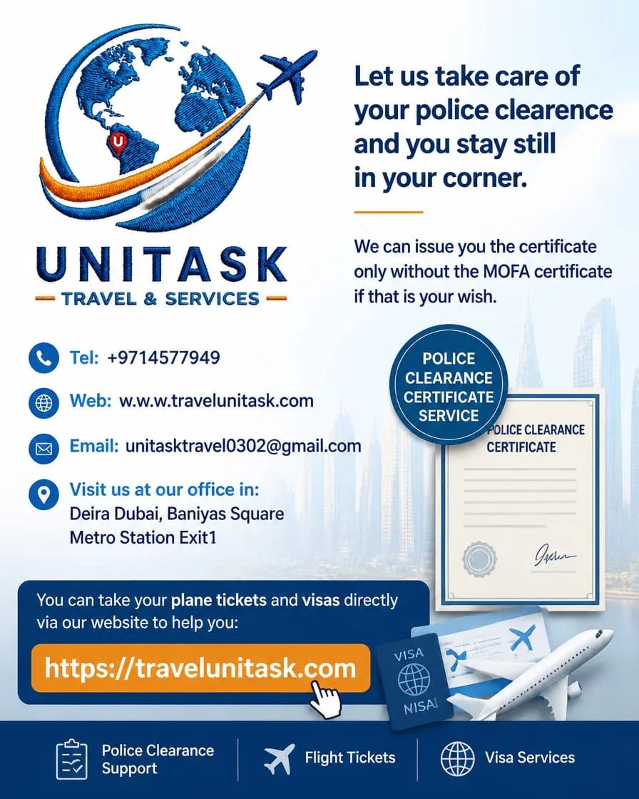 POLICE CLEARENCE WITHOUT MOFA ATTESTATION