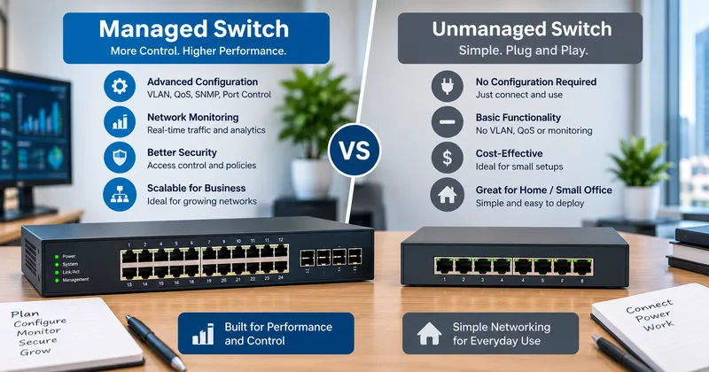 Managed vs. Unmanaged Network Switch