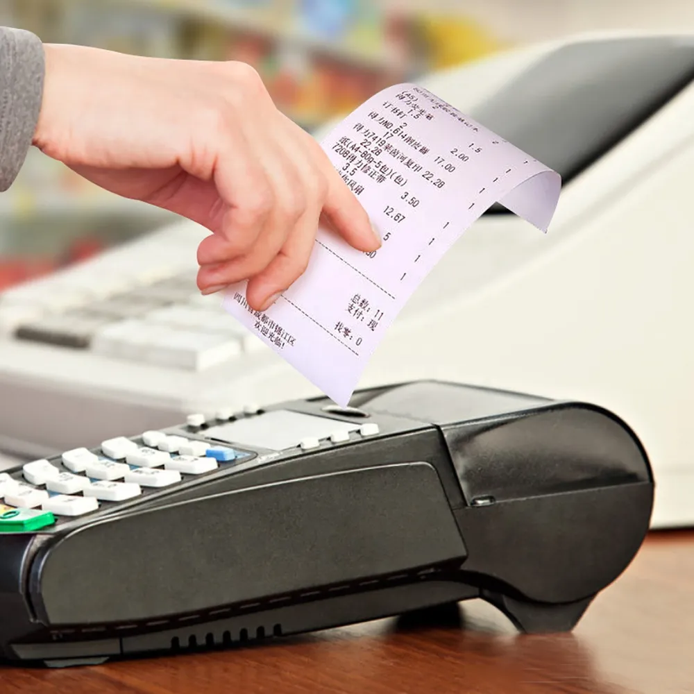 57×40mm Thermal Paper Roll – Cash Register &amp; Credit Card Machine Receipt Roll Pack of 100 rolls
