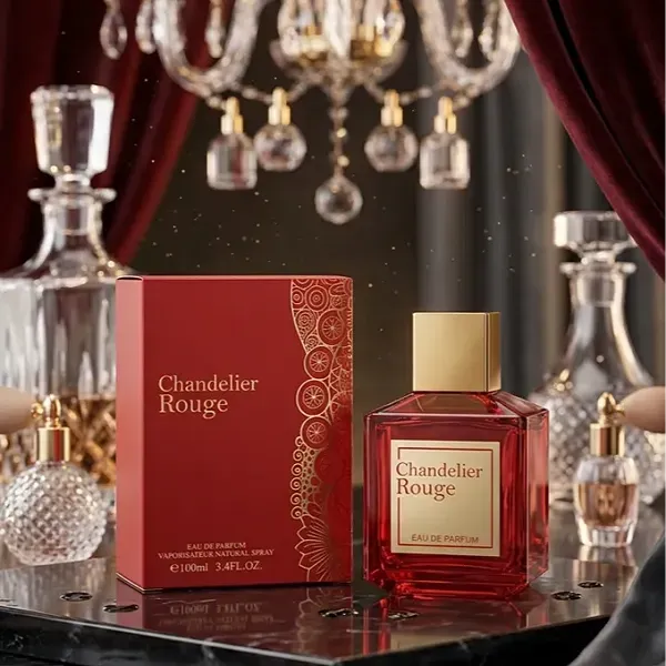 Chandelier Rouge Eau de Parfum, Luxurious Red Floral and Woody Fragrance