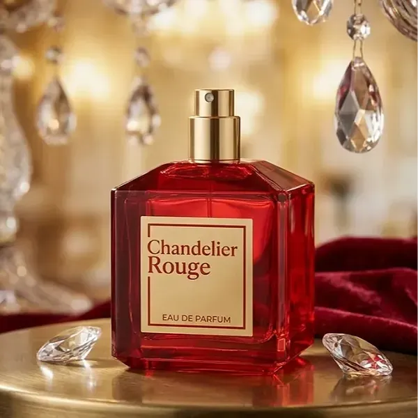 Chandelier Rouge Eau de Parfum, Luxurious Red Floral and Woody Fragrance