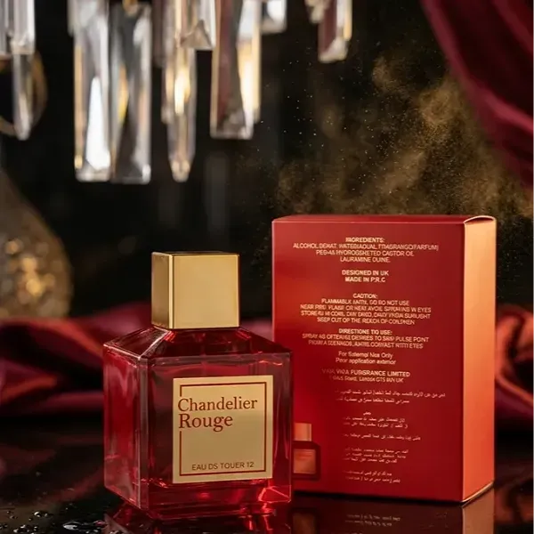 Chandelier Rouge Eau de Parfum, Luxurious Red Floral and Woody Fragrance