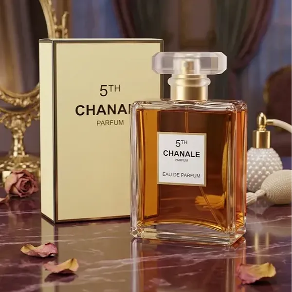 5th Chanale Women's Luxury Perfume, Long-Lasting Golden Fragrance