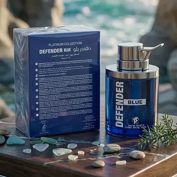 Platinum Collection Defender Blue Eau De Parfum, Fresh Woody Citrus Fragrance for Men