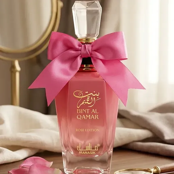 Manasik Bint Al Qamar Rose Edition Eau de Parfum, Elegant Floral Fragrance for Women