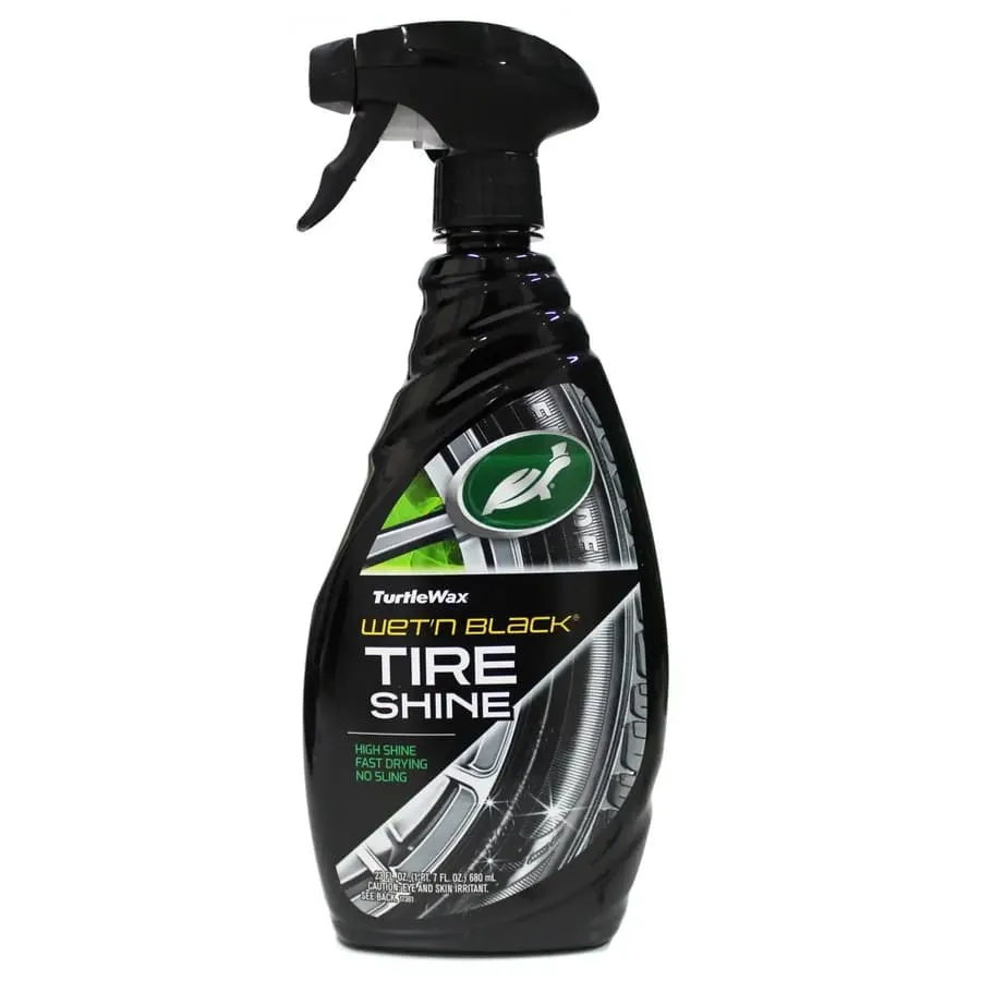 Turtle Wax T217RW Wet 'N Black Ultra Wet Spray Tire Shine (10.5 x 5.5 x 27.9 cm, 680 ml, Black)
