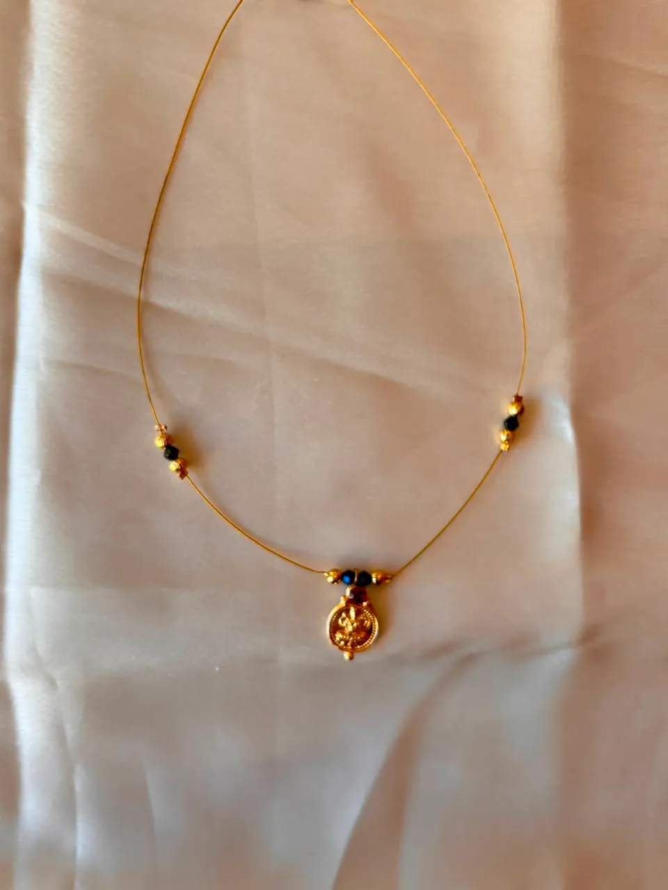 Lakshmi pendant invisible chain