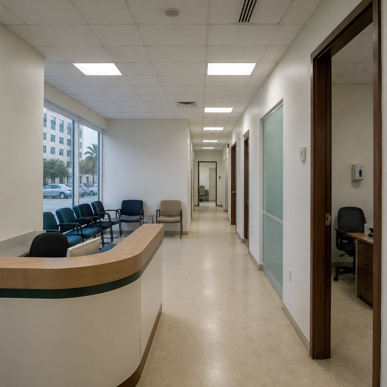 Joinery and cabinetry installation in a clinic treatment room