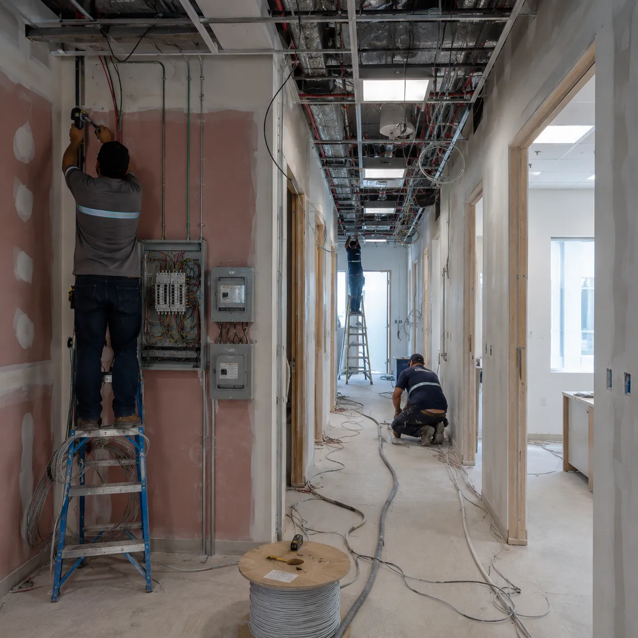 Final inspection in a completed clinic fit-out in Dubai