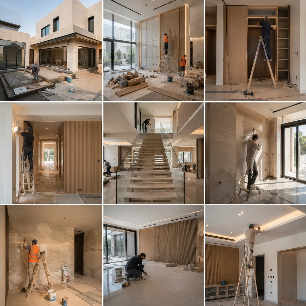 Existing villa in Dubai before renovation begins