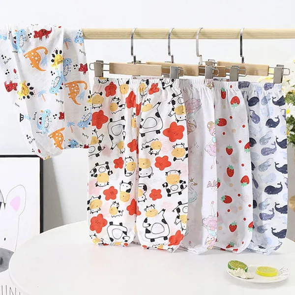 Multi-colored Animal Print Kids Pajama Trousers