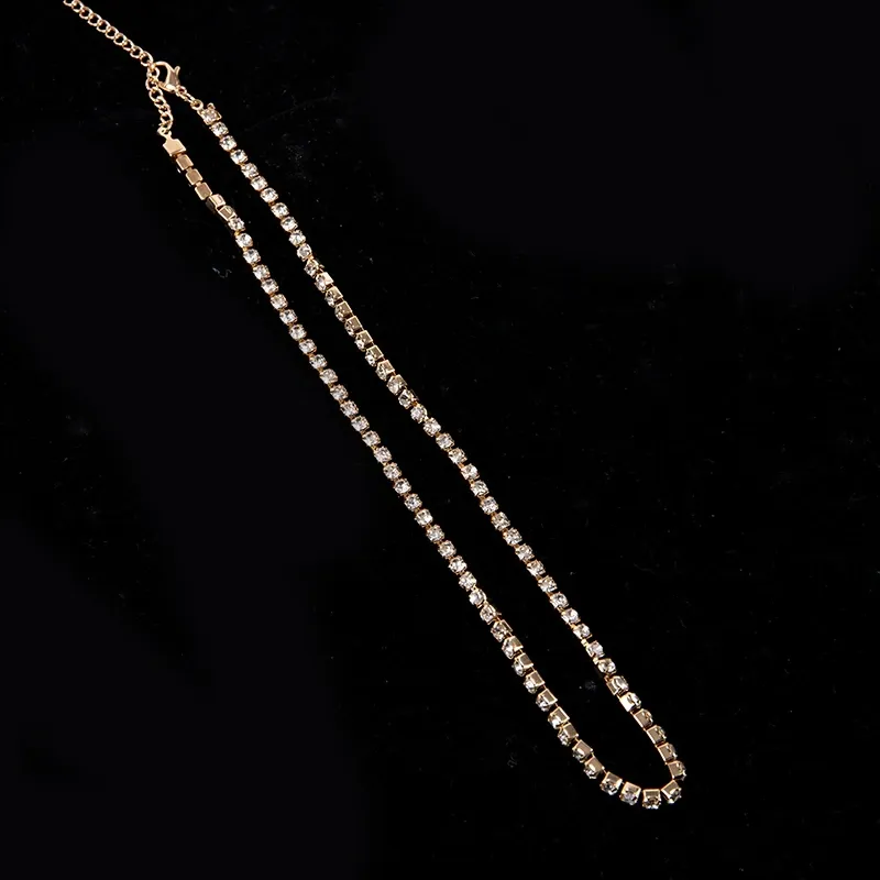 Crystal Thigh Chain - Shimmering Gold Charm for Women's Jewelry