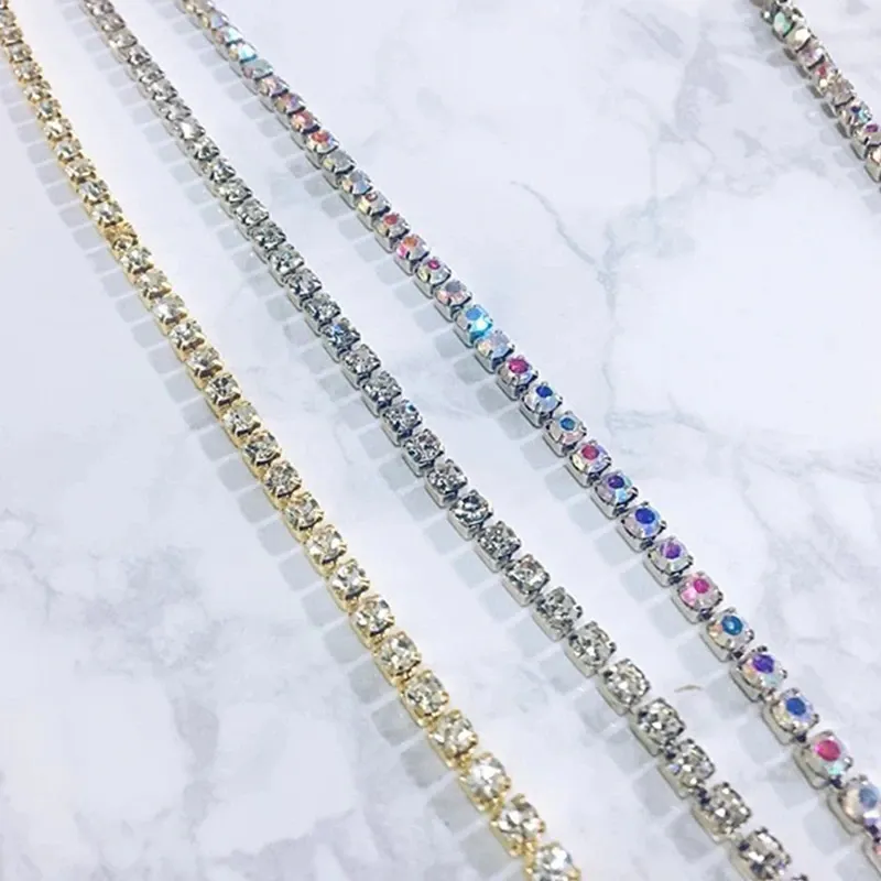 Crystal Thigh Chain - Shimmering Gold Charm for Women's Jewelry