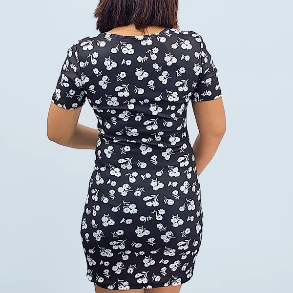 Floral Blue Summer Dress