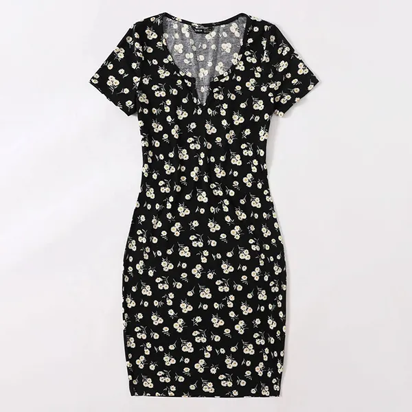 Floral Blue Summer Dress