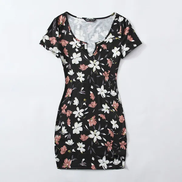 Floral Blue Summer Dress