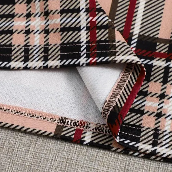Plaid High-Waist Mini Skirt
