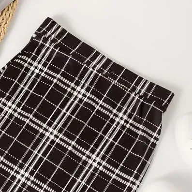 Classic Plaid Pencil Skirt