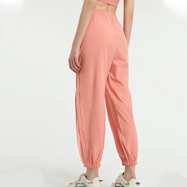 Gray Elastic Waist Women's Jogger Pants