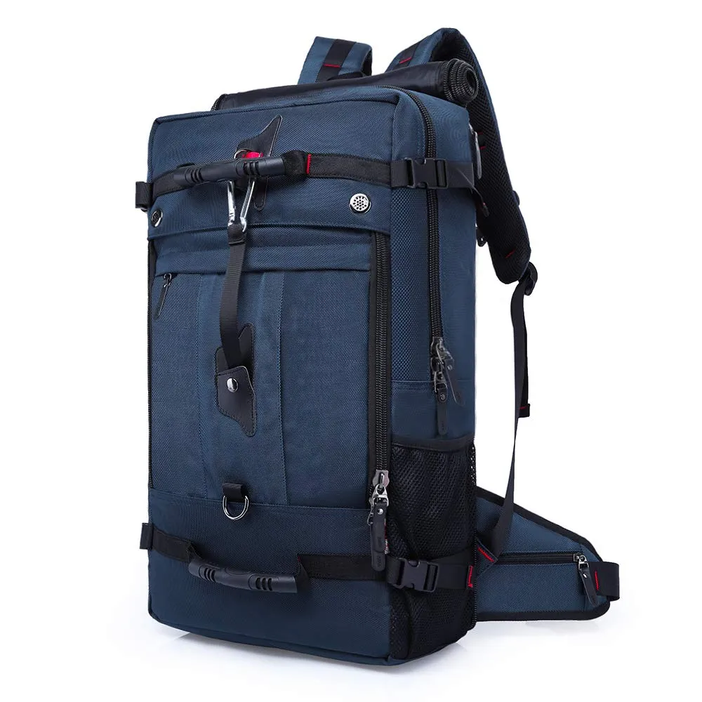 Canvas Travel Backpack - Waterproof Large Capacity Premium Quality Adjustable Strap