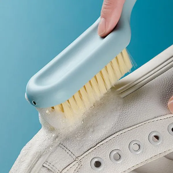 Portable Cleaning Brush - Blue Long Handle Hanging Design