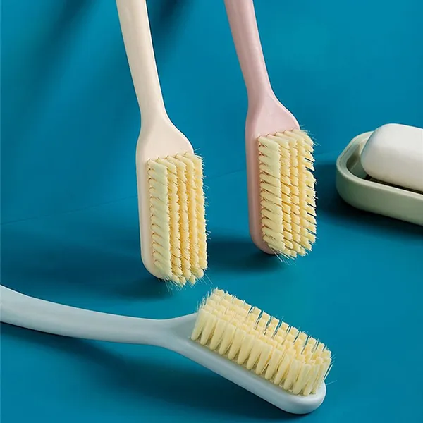 Portable Cleaning Brush - Blue Long Handle Hanging Design