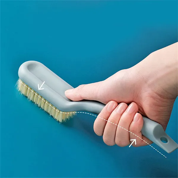 Portable Cleaning Brush - Blue Long Handle Hanging Design