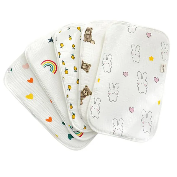 Bear Print Infant Pillow - Soft & Breathable for Newborns Neck Support - Ideal for Restful Sleep