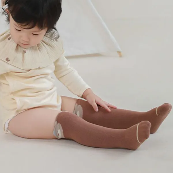 Colorful Crocodile Kids Cotton Blend Mid-Calf Socks for Infants